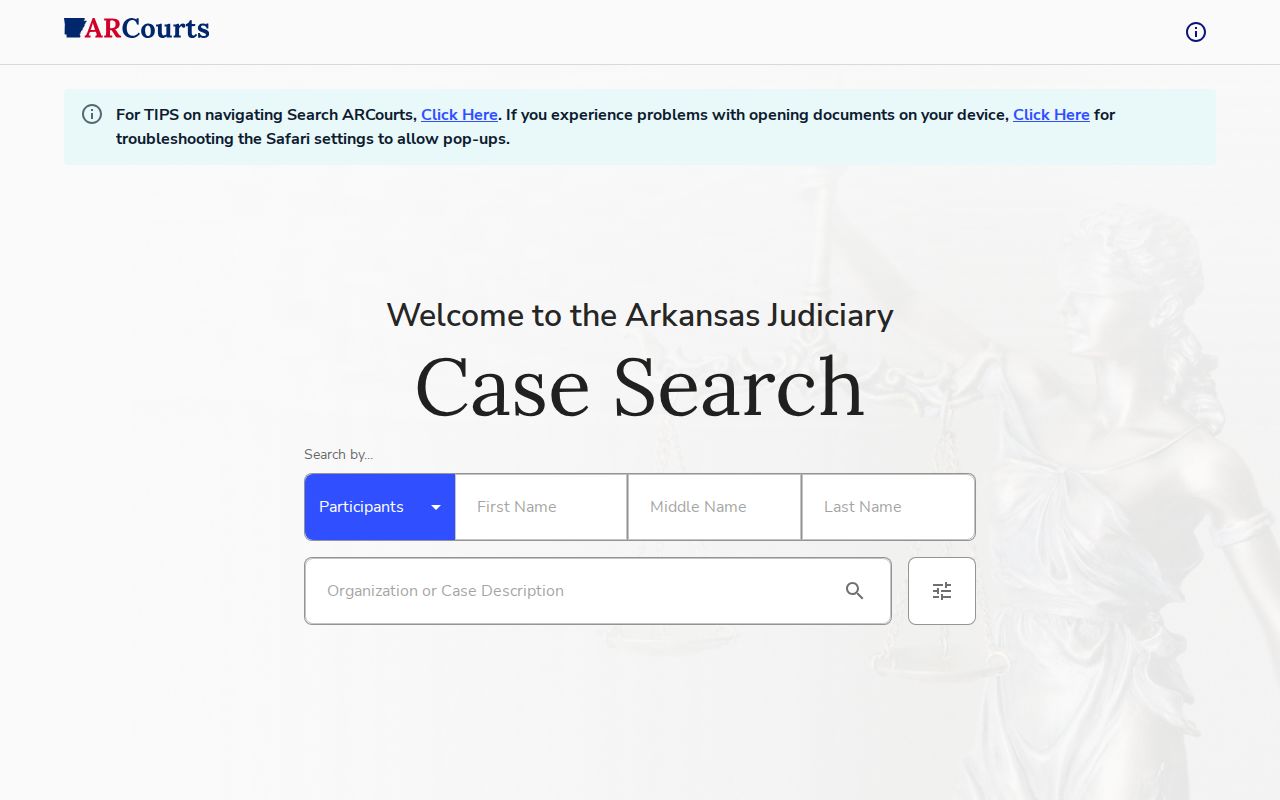 Springdale people search Search ARCourts case search