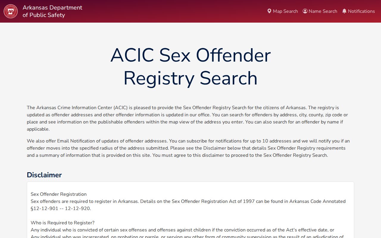 Springdale people directories Arkansas sex offender registry search