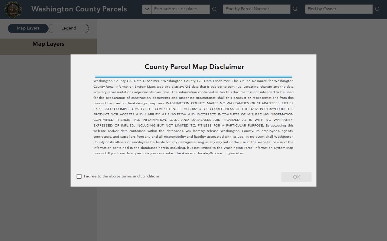Springdale public records Washington County parcel viewer